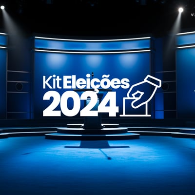 kit eleições 2024 canva templates modelos editáveis léo designer